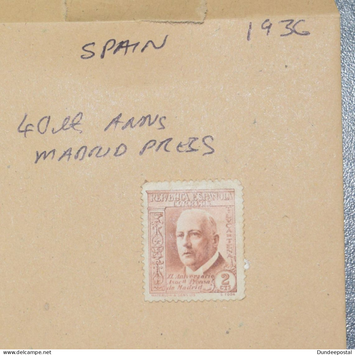 SPAIN  STAMPS  Madrid Press 1936 ~~L@@K~~ - Usados