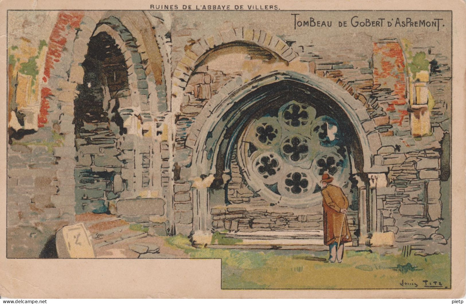 Ruines De L'Abbaye De Villers Tombeau De Gobert D'Aspremont - Villers-la-Ville