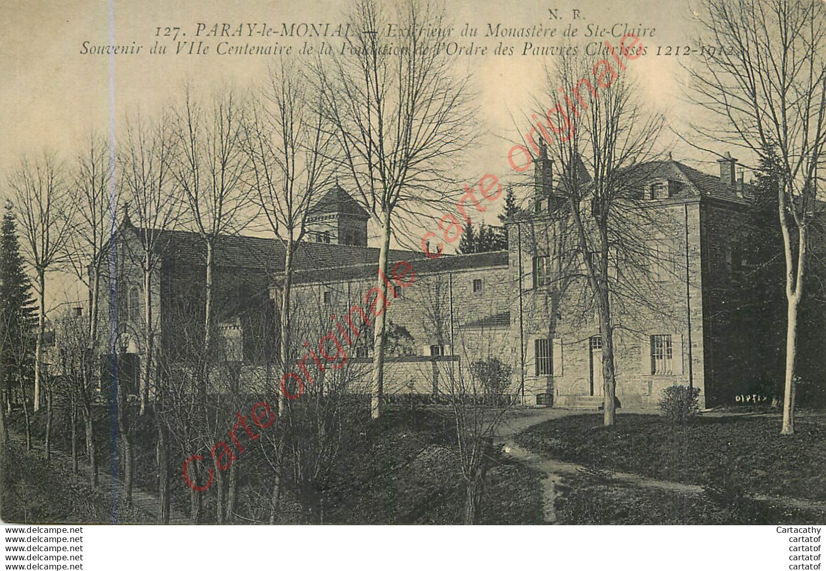 71.  PARAY LE MONIAL . Extérieur Du Monastère De Ste-Claire . - Paray Le Monial