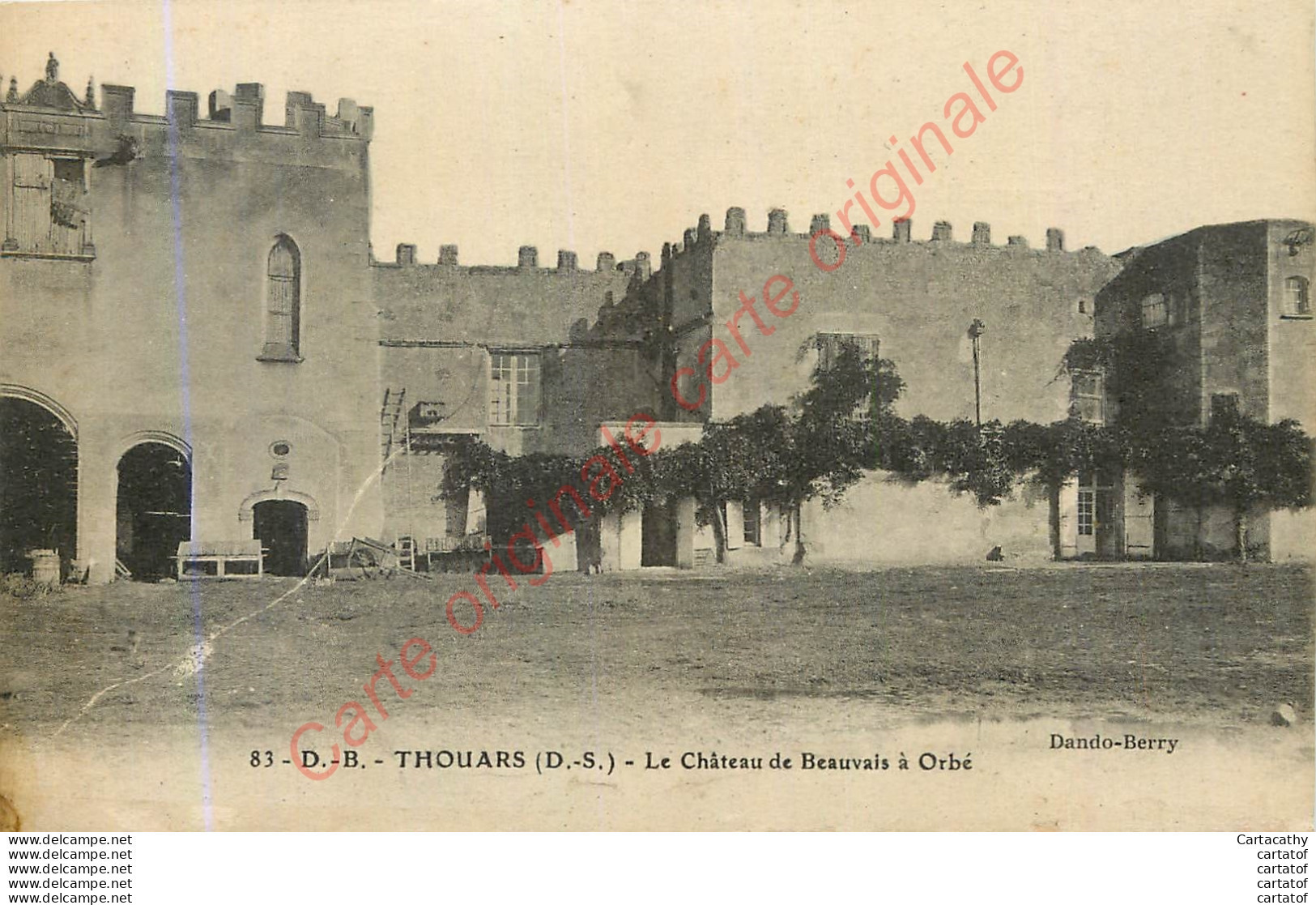 79.  THOUARS .  Le Château De Beauvais à Orbé . - Thouars