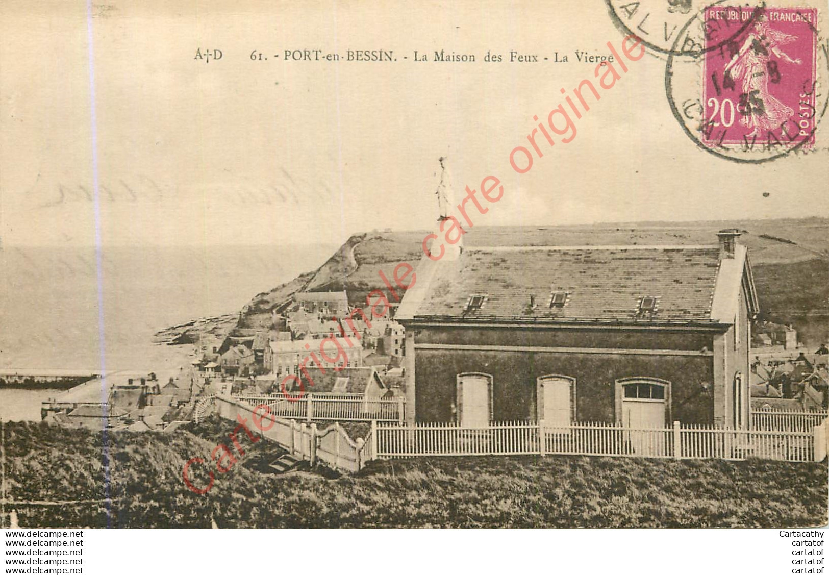 14.  PORT EN BESSIN .  La Maison Des Feux .  La Vierge . - Port-en-Bessin-Huppain