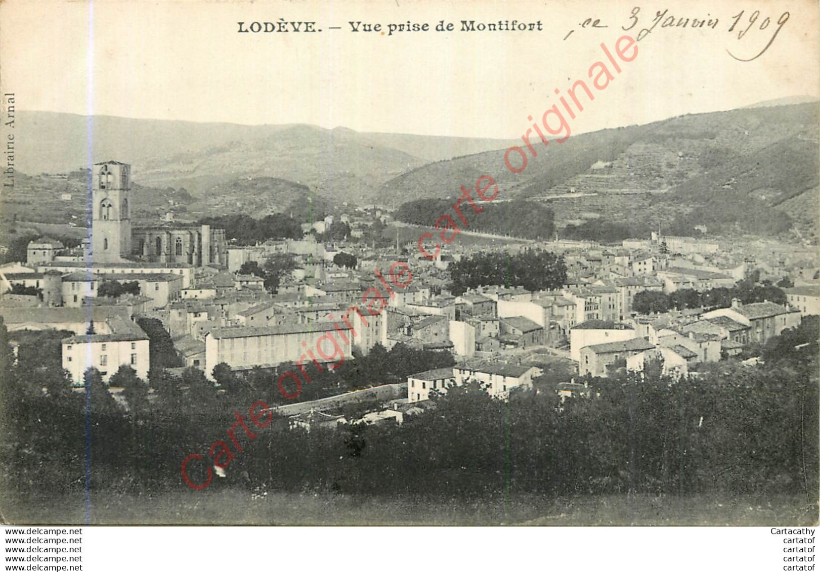 34.  LODEVE .  Vue Prise De Montifort . - Lodeve