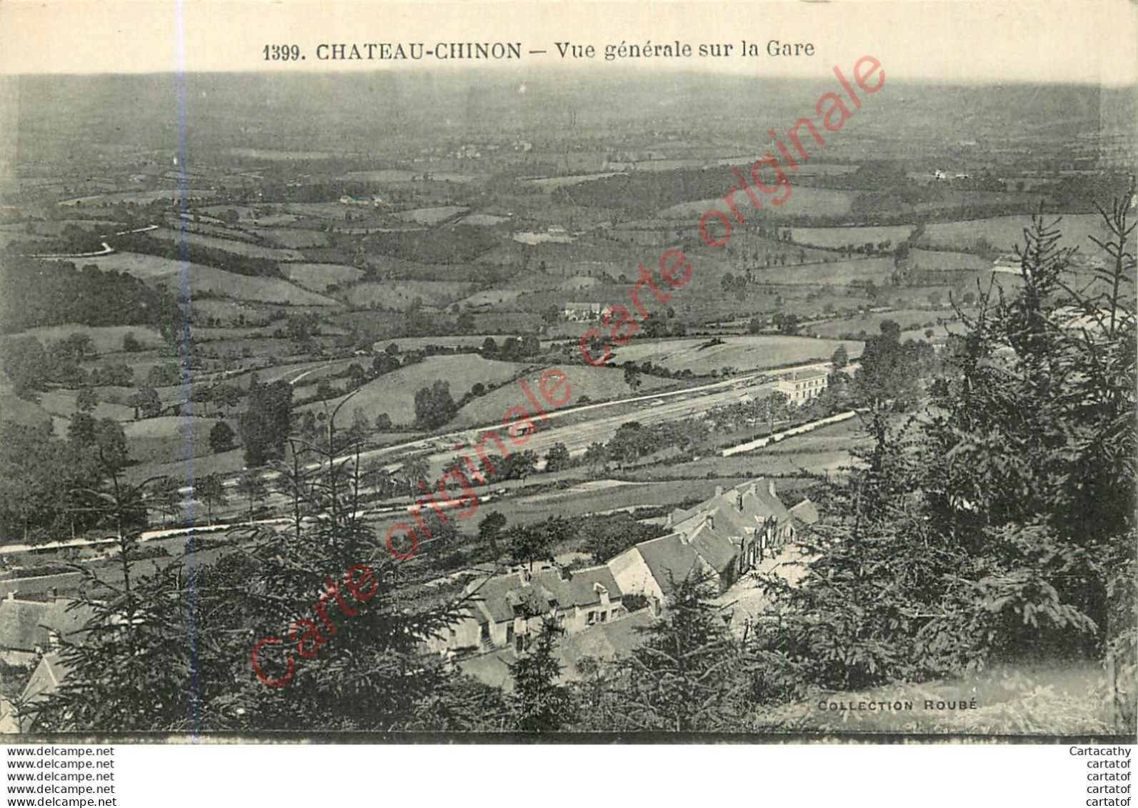 58.  CHATEAU CHINON .  Vue Générale Sur La Gare . - Chateau Chinon