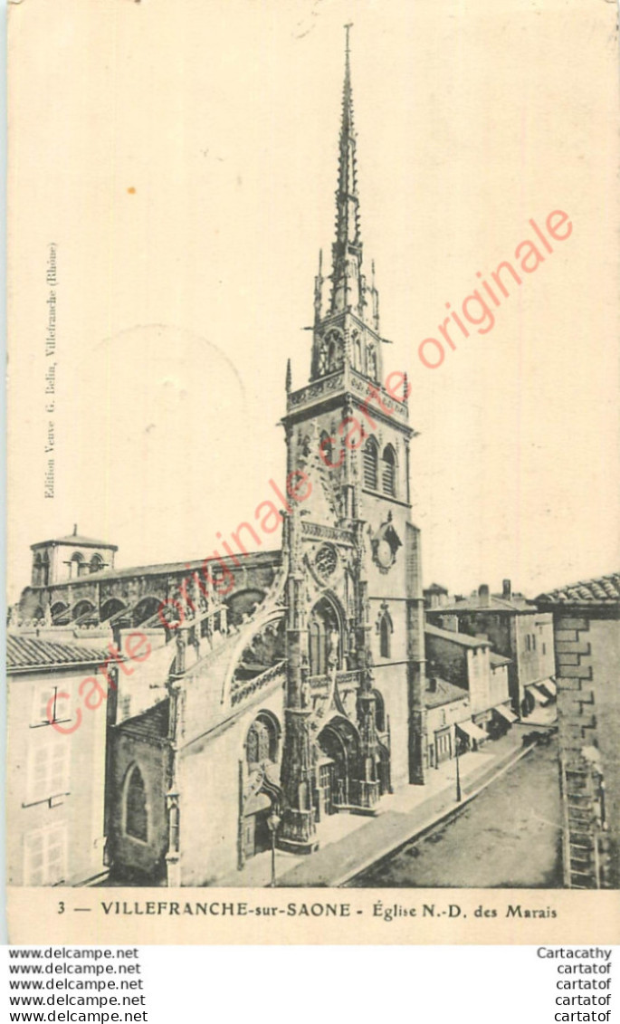 69.  VILLEFRANCHE SUR SAONE .  Eglise ND Des Marais . - Villefranche-sur-Saone