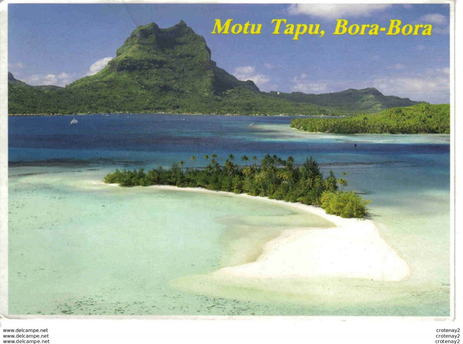 Tahiti MOTU TAPU BORA-BORA N°636 Vue Aérienne Photo T. Sylvain - Tahiti