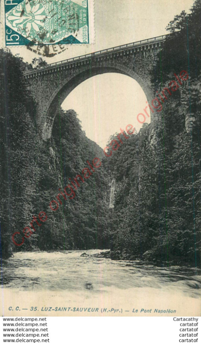 65.  LUZ SAINT SAUVEUR .  Le Pont Napoléon . - Luz Saint Sauveur