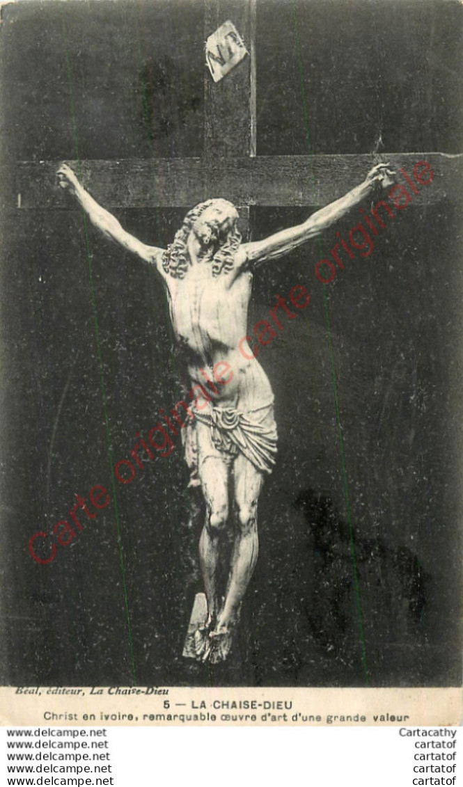 43.  LA CHAISE DIEU .  Christ En Ivoire . - La Chaise Dieu