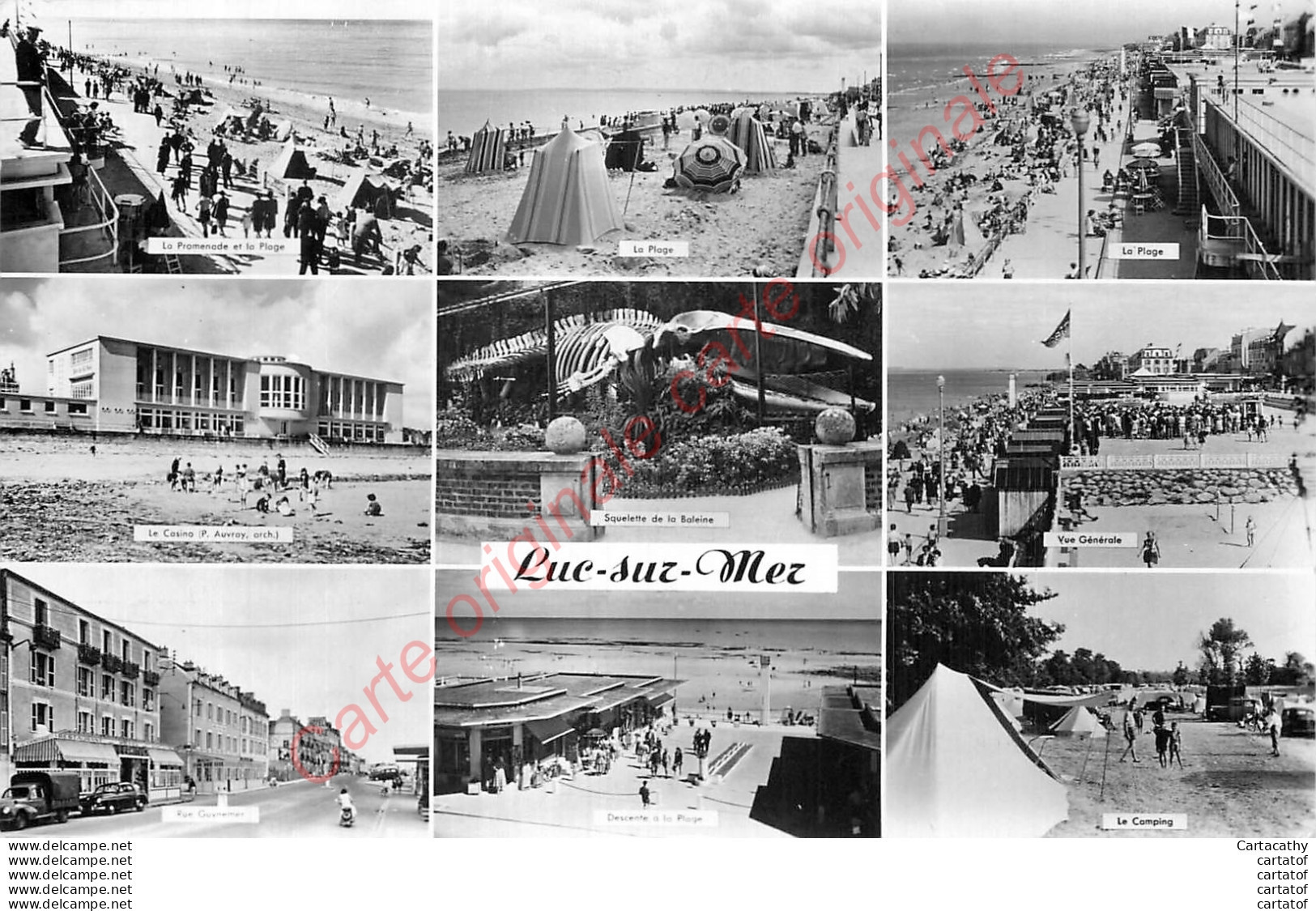 14.  LUC SUR MER . CP Multivues . - Luc Sur Mer