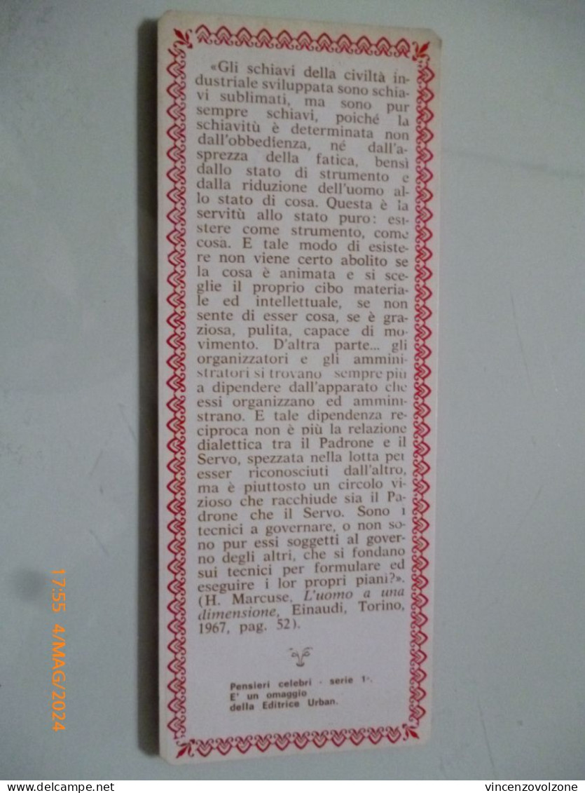 Segnalibro Pubblicitario "EDITRICE URBAN" Anni 1960 - Bookmarks