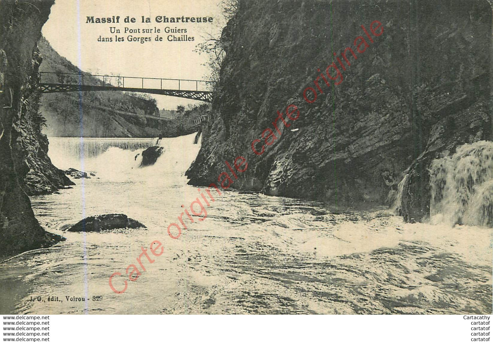 38.  Un Pont Sur Le Guiers Dans Les Gorges De Chailles . - Chartreuse