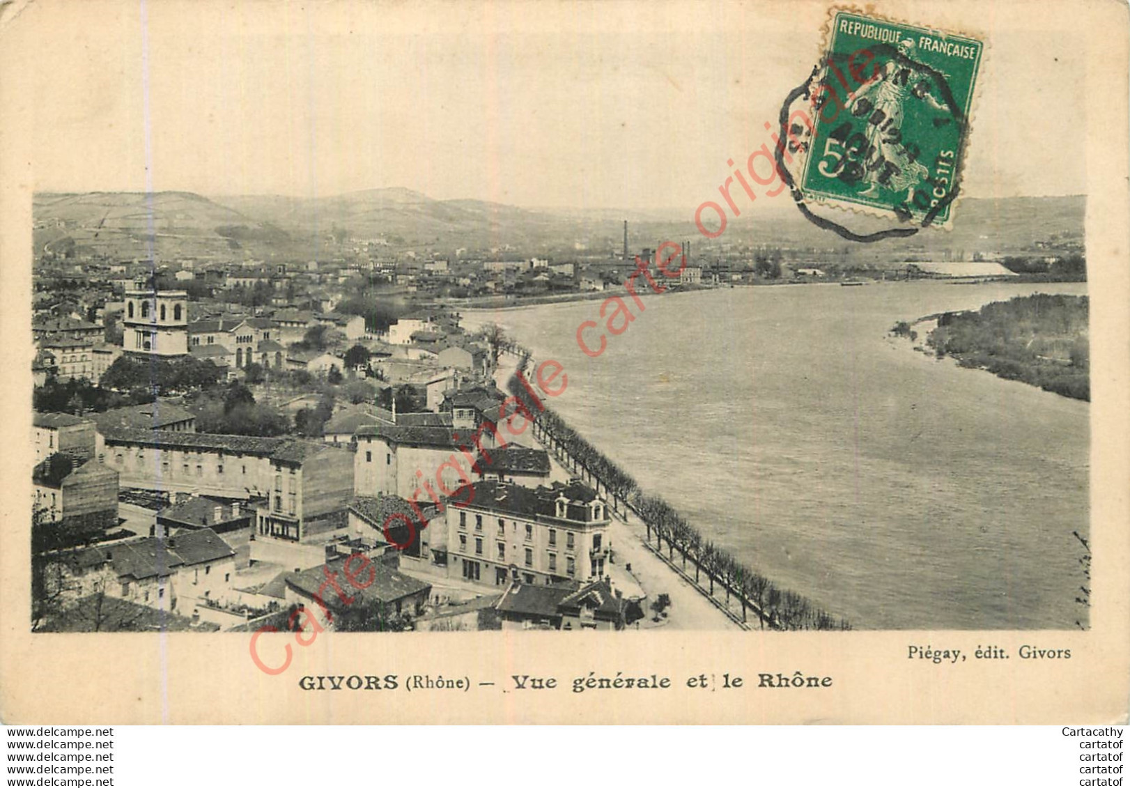 69.  GIVORS .  Vue Générale Et Le Rhône . - Givors