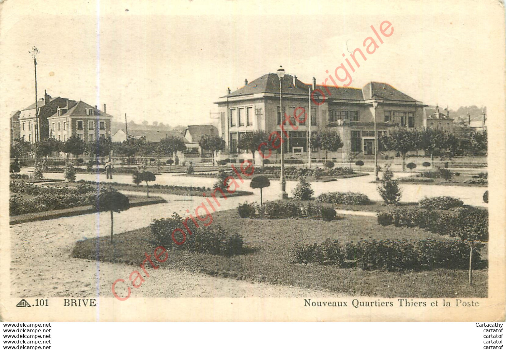 19.  BRIVE .  Nouveaux Quartiers Thiers Et La POste . - Brive La Gaillarde