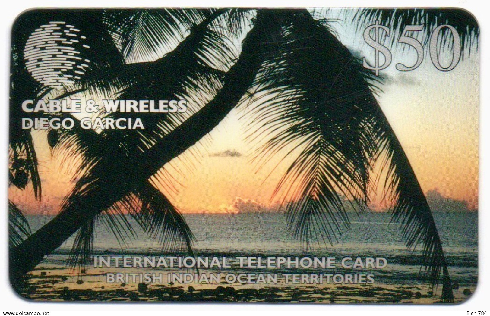 Diego Garcia - Palm Trees & Sunset $50 - DG12 - Diego-Garcia