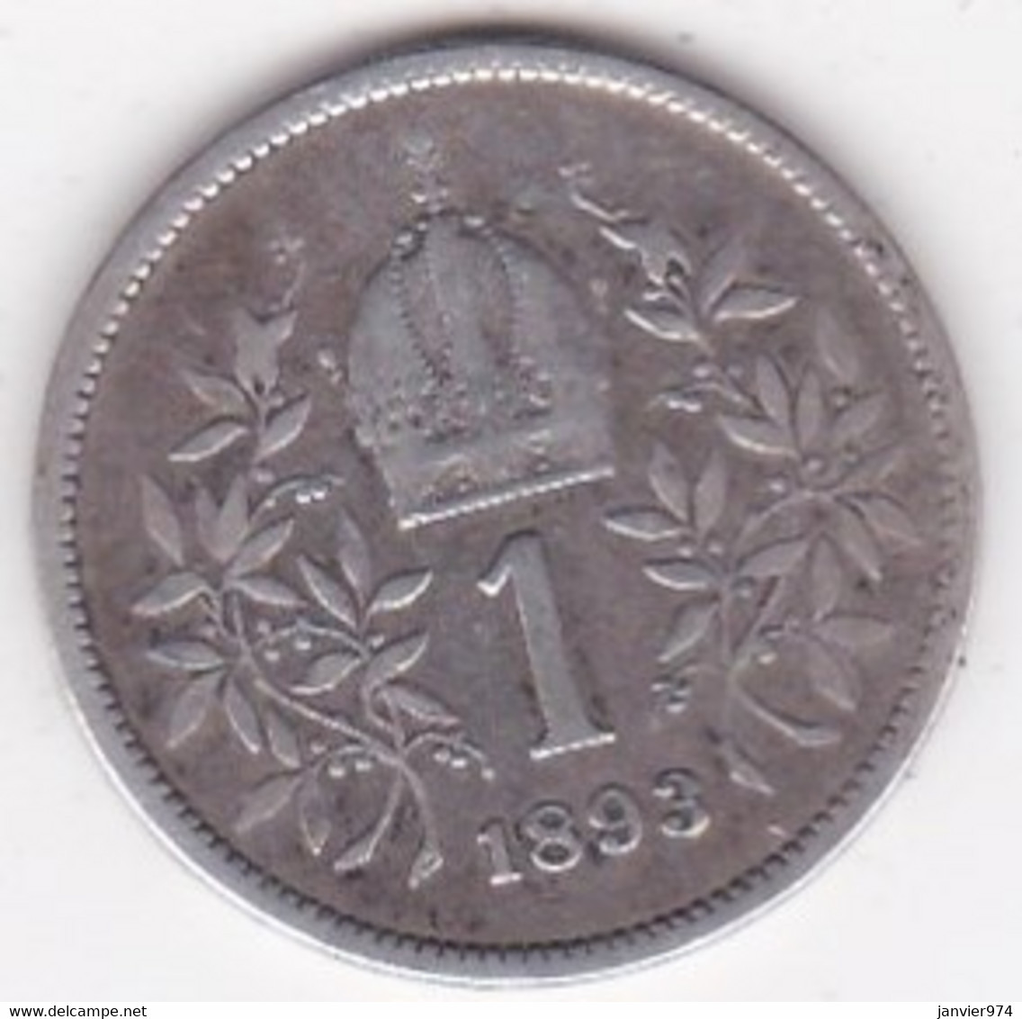 Autriche 1 Corona 1893 Franz Joseph I, En Argent, KM# 2804 - Austria