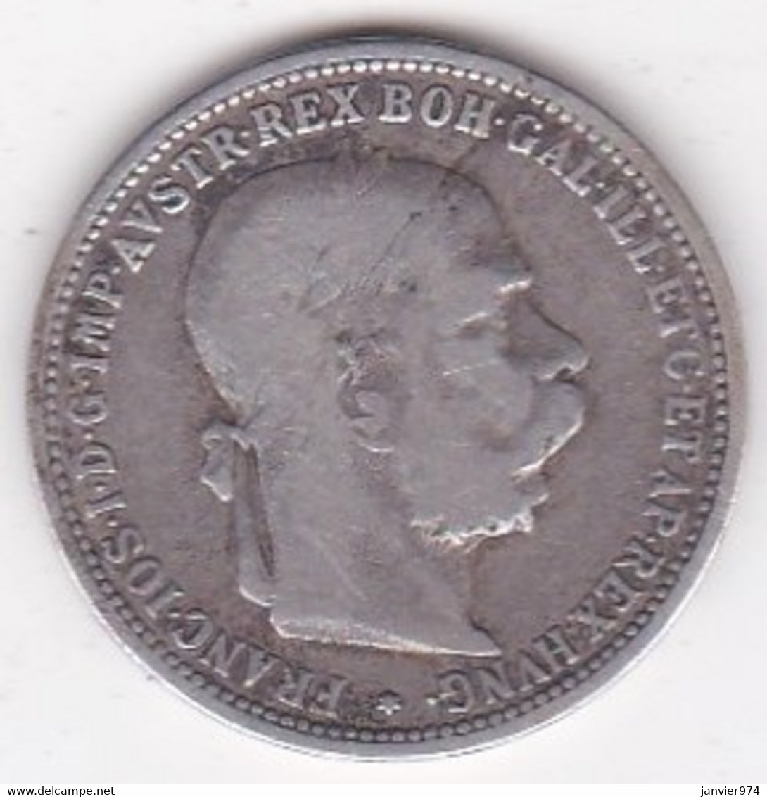 Autriche 1 Corona 1893 Franz Joseph I, En Argent, KM# 2804 - Autriche