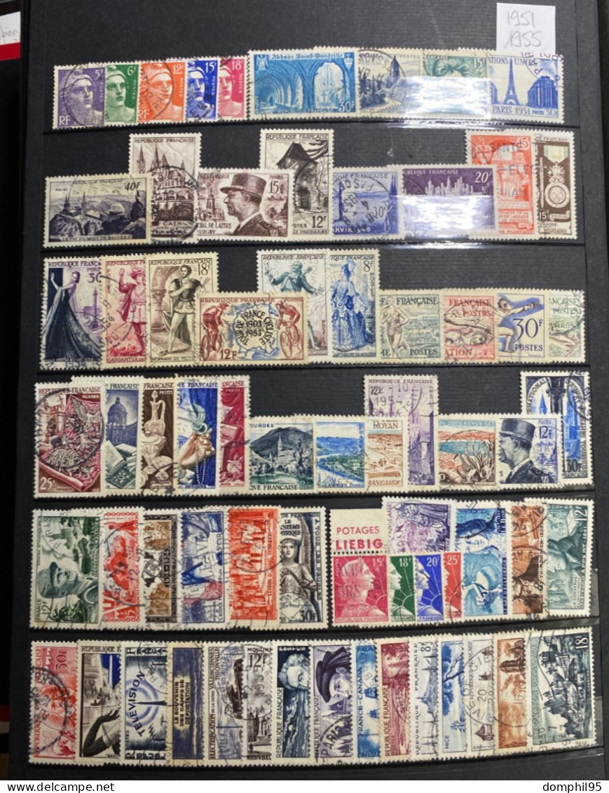 Collection Timbres De France De 1951 à 1958 - Collections