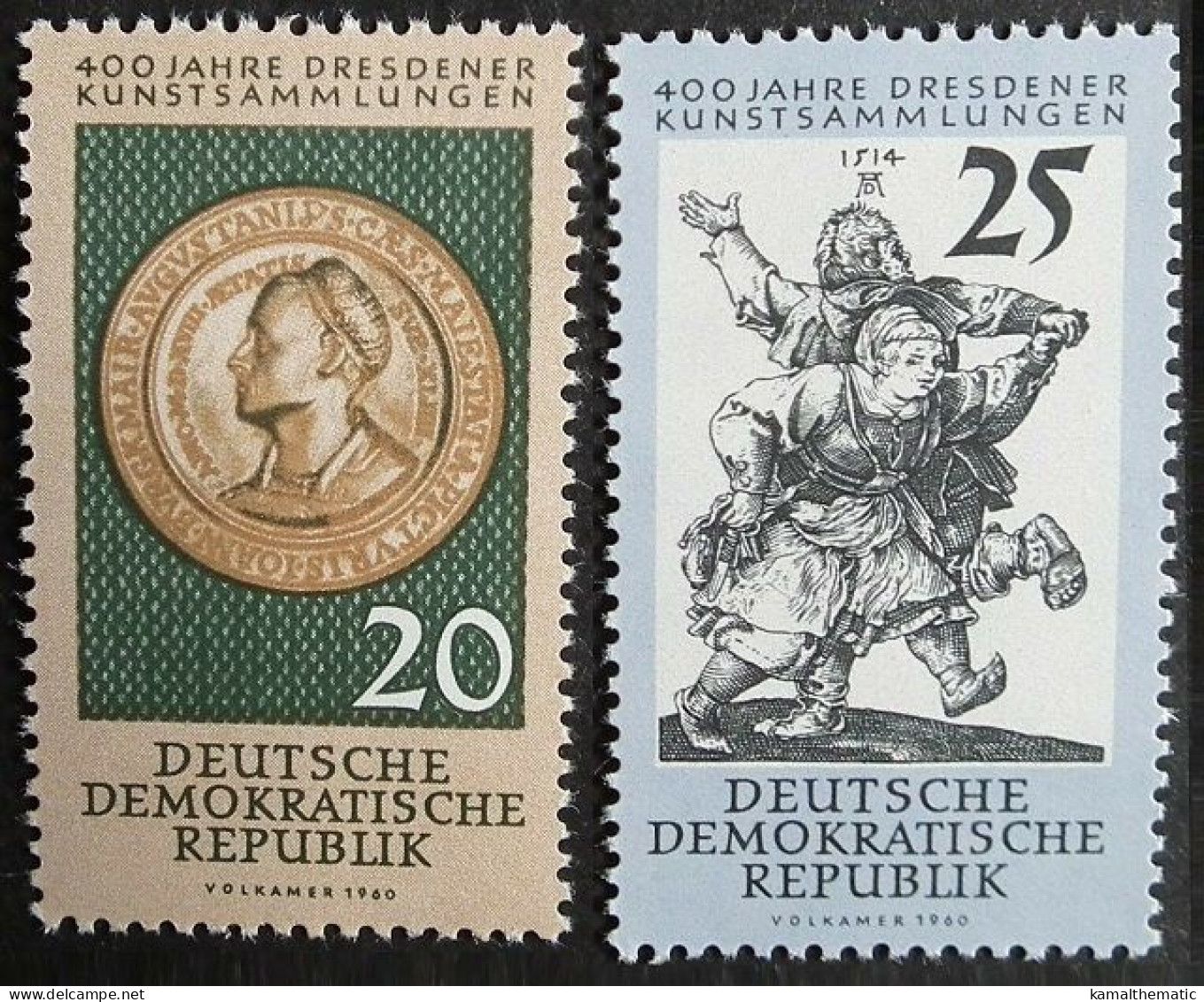 East Germany 1960 MNH 2v, Dresden Art Collections - Altri & Non Classificati