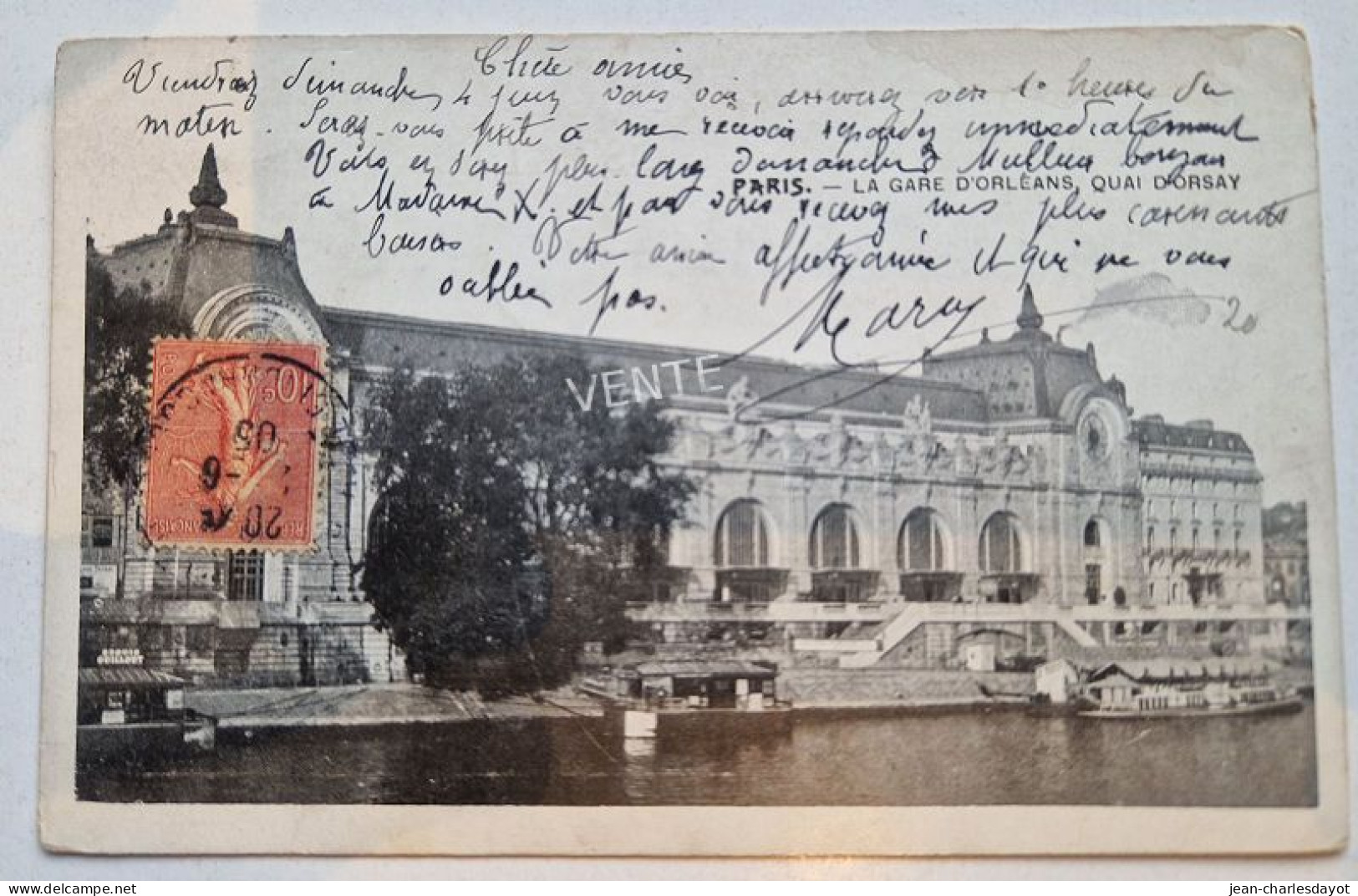 Carte Postale PARIS : Gare D'Orléans - Transport Urbain En Surface