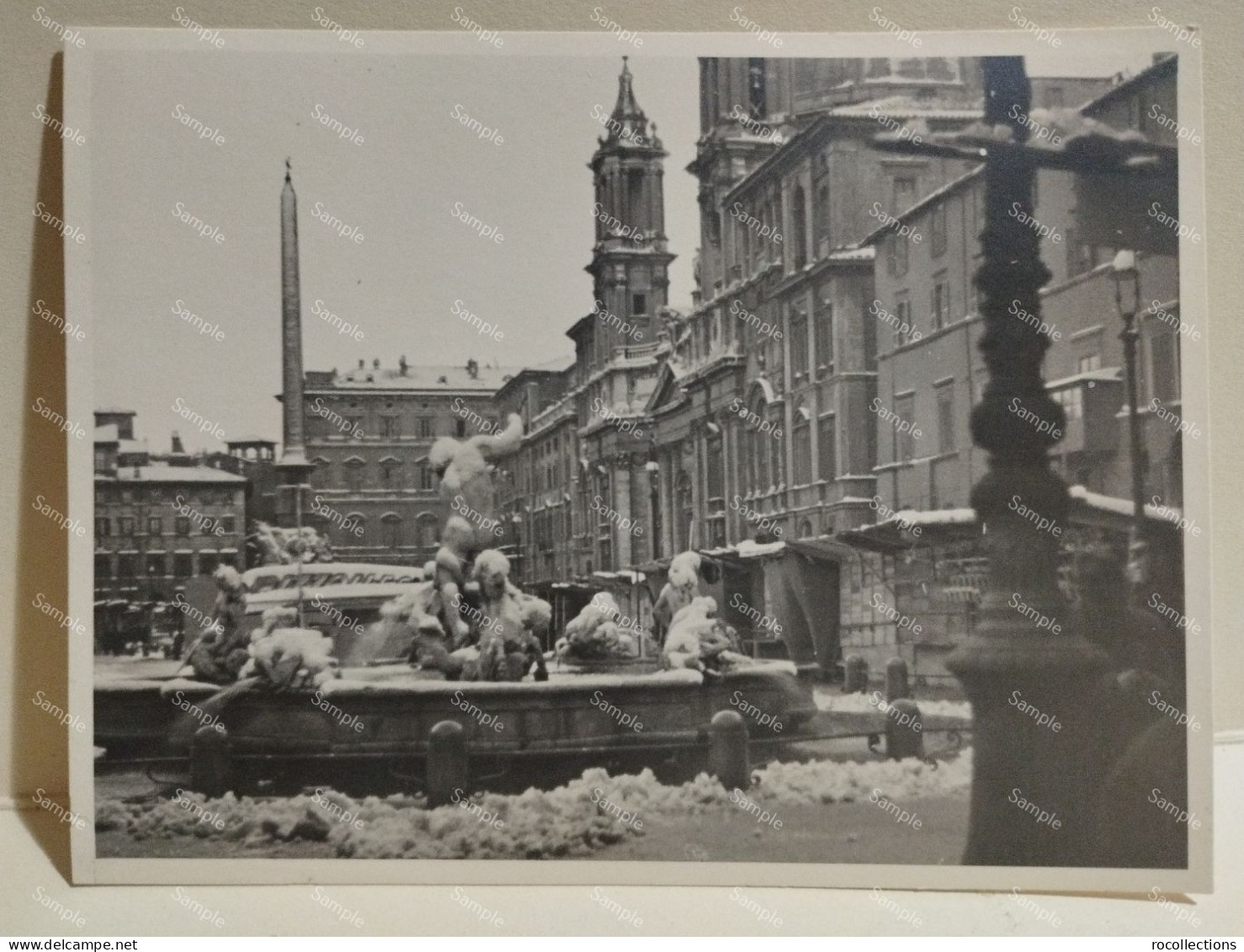 Italia Foto Viganò. Roma. Snow Scene. Neve In Città Gennaio 1940. Piazza Navona ? - Europe