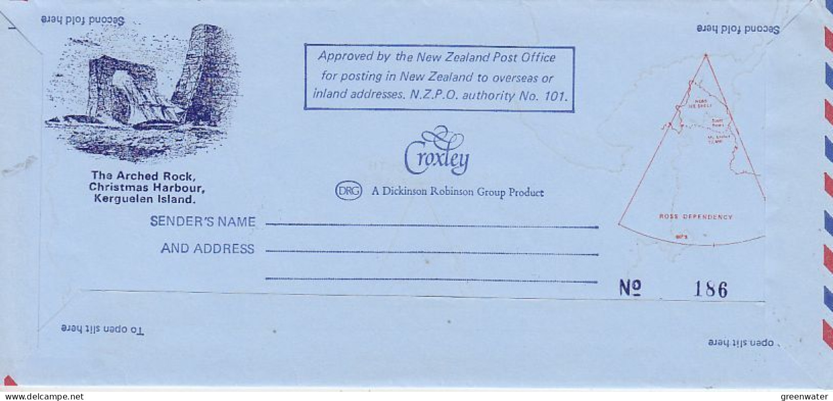 Ross Dependency 1841-1981 140th Ann. Of The Discovery Of Mt. Ross Aerogramme Unused (RO192) - Storia Postale