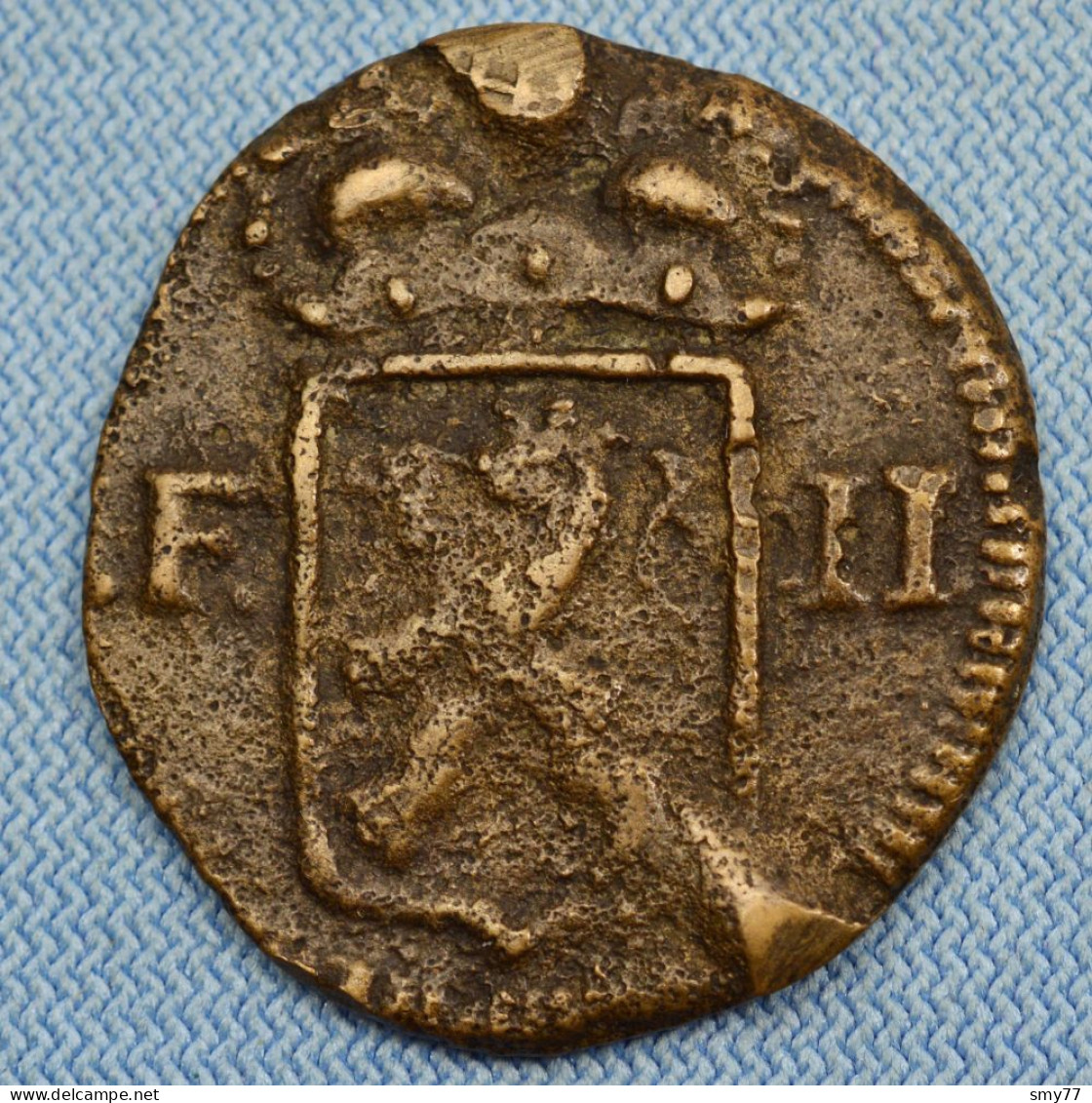 Duché De Luxembourg • 1 Sol 1795 • Faux D'époque ? • Monnaie Obsidionale • François II •Luxemburg •  [24-747] - Luxembourg