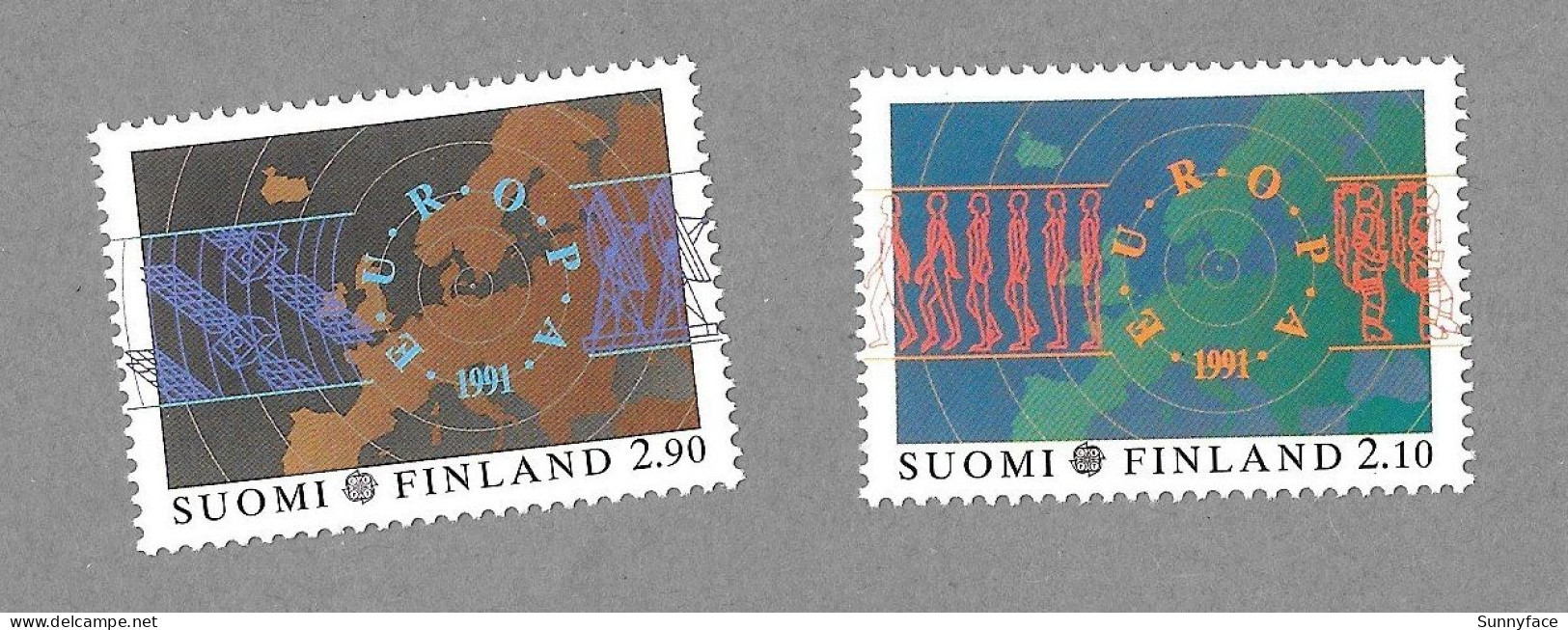 1991 Europa Cept Europe In Space Finland Finnland Finlande - Mint Never Hinged Postfrisch Neufs - Neufs