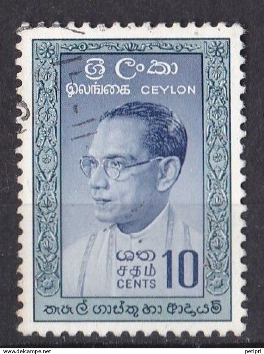 Asie  - Sri  Lanka ( Ceylan ) -   Y&T   N °  334  Oblitéré - Sri Lanka (Ceylon) (1948-...)