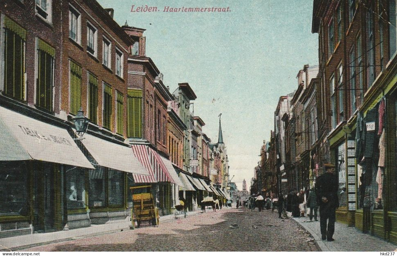 Leiden Haarlemmerstraat Levendig Militair Verzonden # 1916 4796 - Leiden
