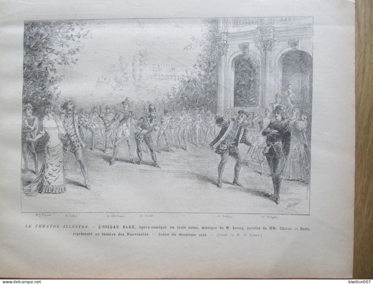 1884  COMPOSITEUR MUSIQUE DE CHARLES   LECOQ L OISEAU BLEU  THEATRE - Non Classés