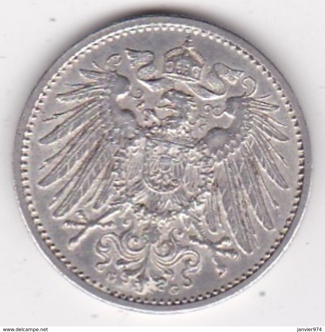 Empire. 1 Mark 1914 G (KARLSRUHE) , En Argent - 1 Mark