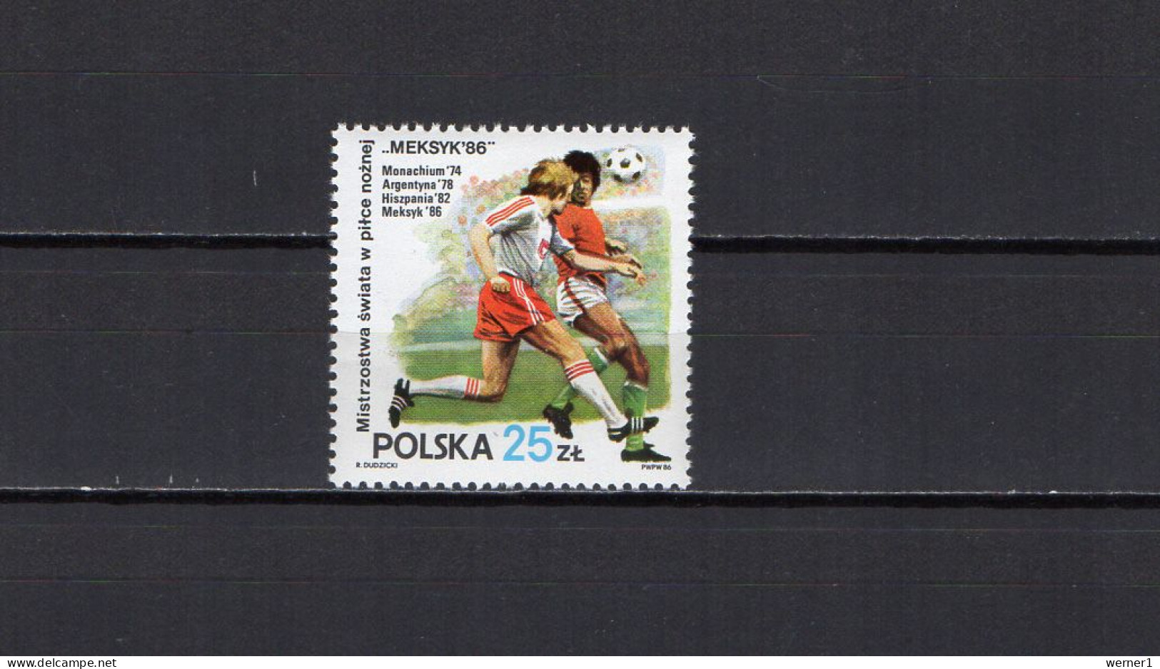 Poland 1986 Football Soccer World Cup Stamp MNH - 1986 – Mexique