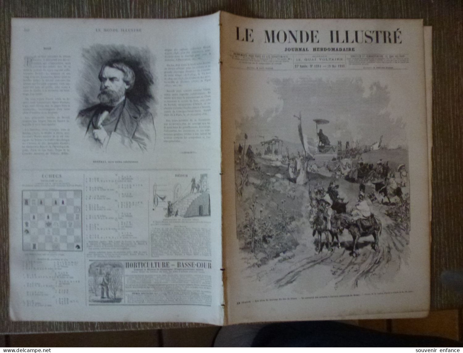 Le Monde Illustré Mai 1883 Fêtes Du Mariage Du Duc De Gênes Bois De Boulogne Restaurant De Madrid  Laponie Rabot - Magazines - Before 1900