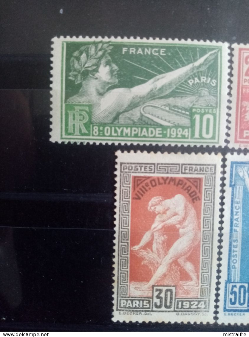 FRANCE.1924. " JO De PARIS. " N° 183 à 186  NEUFS ++/+. Côte YT 2023 : 59,50 € - Nuovi