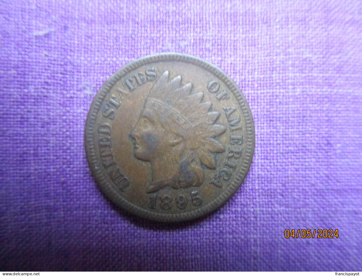 USA: One Cent Indian Head 1895 - 1859-1909: Indian Head