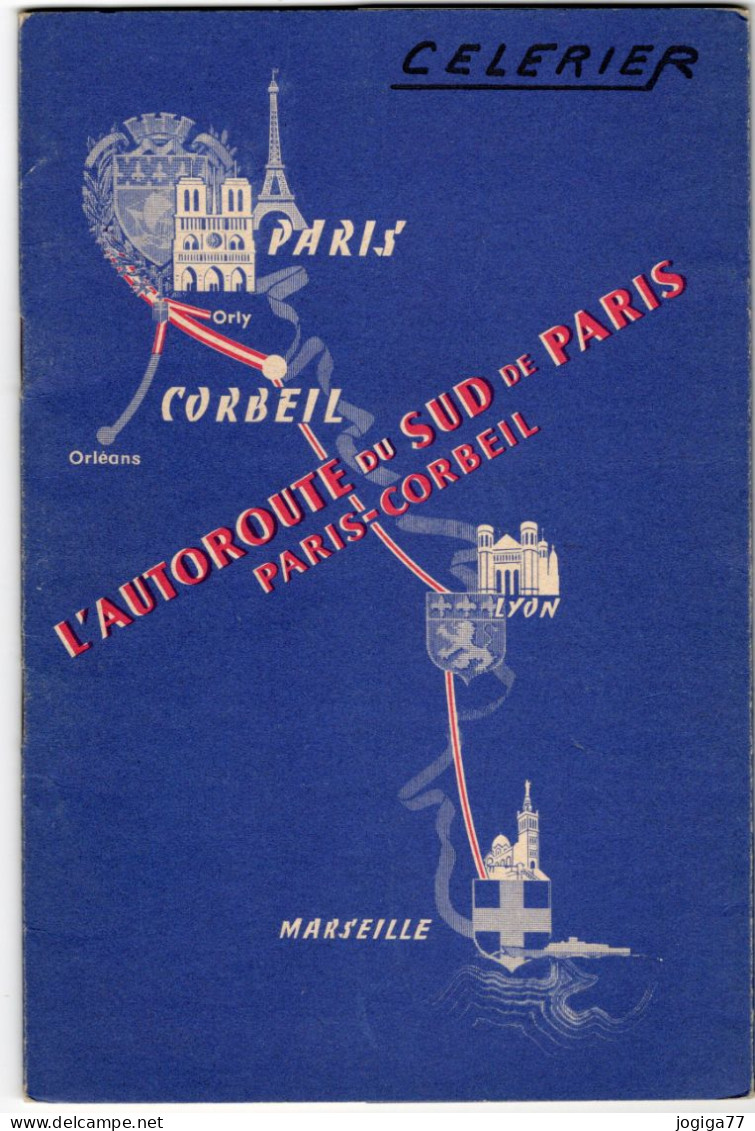 L'autoroute Du Sud De Paris - Paris-Corbeil - Livret Ponts Et Chaussées - 1960 - Obras Públicas