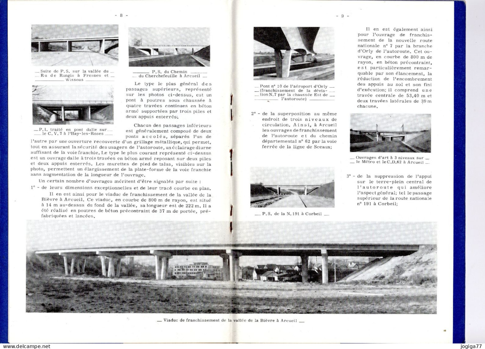 L'autoroute Du Sud De Paris - Paris-Corbeil - Livret Ponts Et Chaussées - 1960 - Public Works