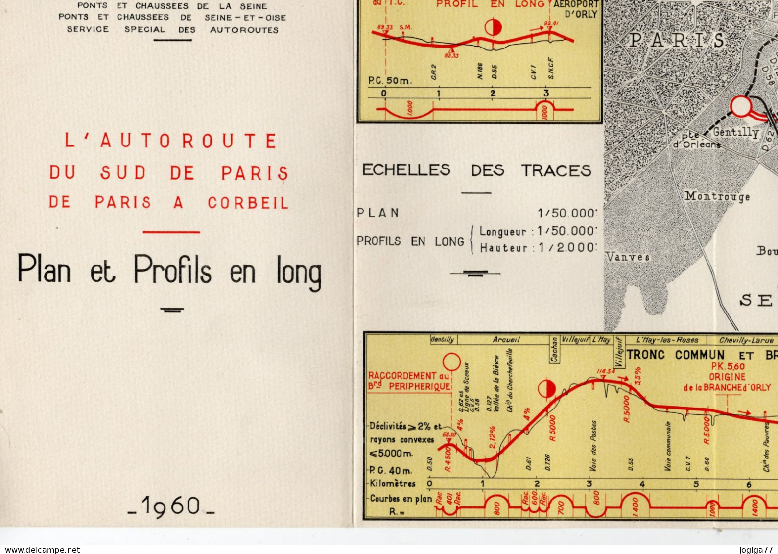 L'autoroute Du Sud De Paris - Paris-Corbeil - Livret Ponts Et Chaussées - 1960 - Obras Públicas