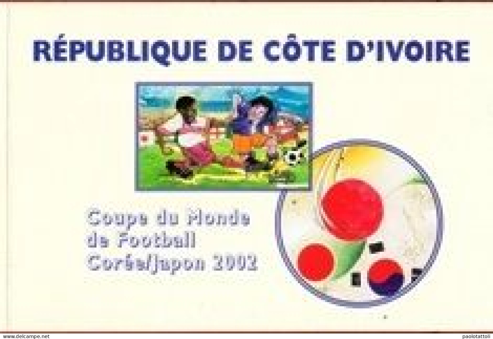 Cote D'Ivoire, Coupe Du Monde De Football 2002- Booklet Numbered 0001. NewNH - Côte D'Ivoire (1960-...)