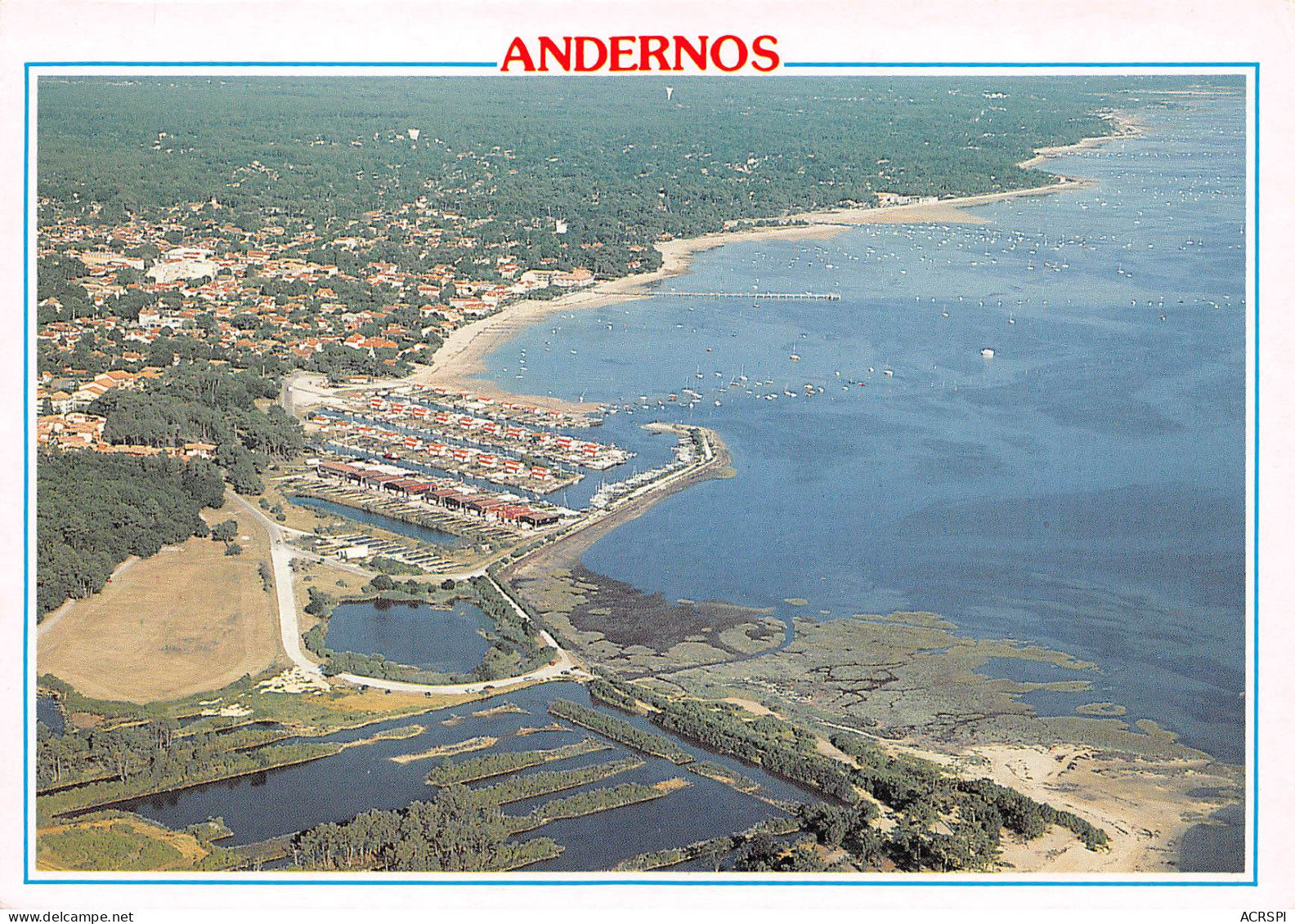 33 ANDERNOS LES BAINS  Bassin D'arcachon Vue Générale Aérienne  1 (scan Recto Verso)MG2802 - Andernos-les-Bains