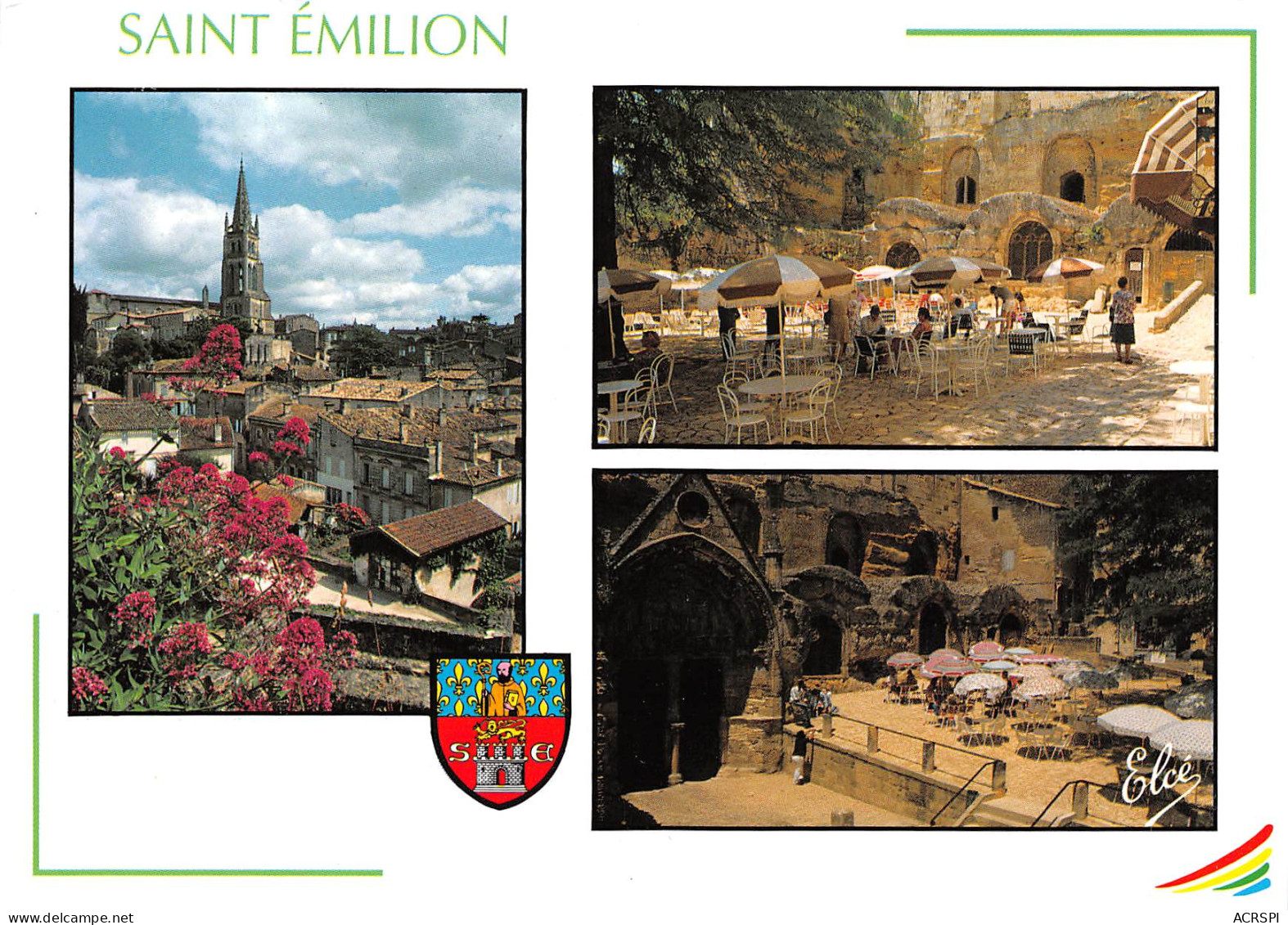 SAINT EMILION  Trois Vues  17 (scan Recto Verso)MG2803 - Saint-Emilion