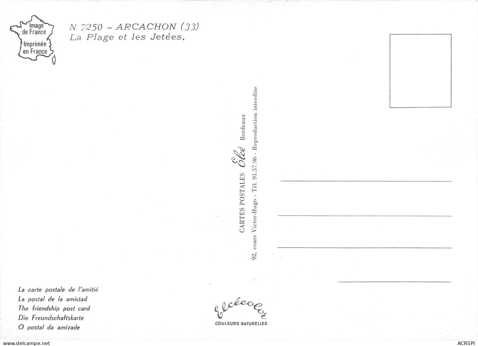 ARCACHON La Plage Et Les Jetees 20 (scan Recto Verso)MG2815 - Arcachon