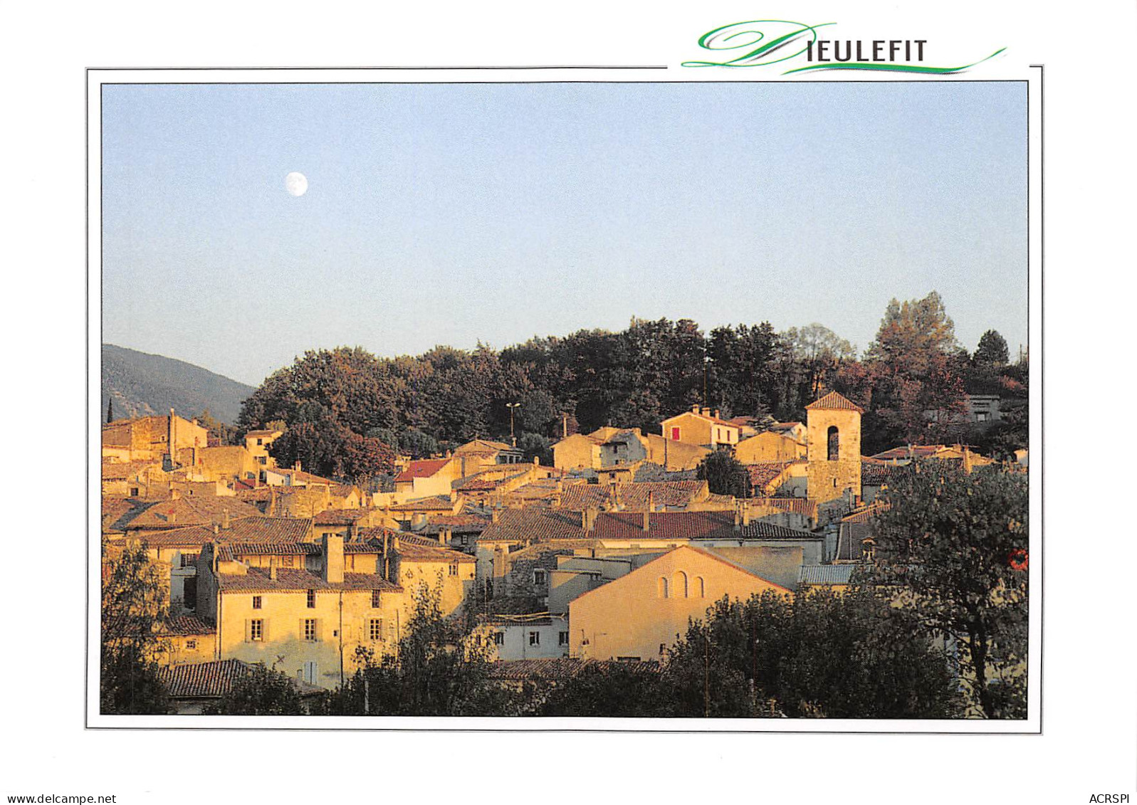 DIEULEFIT Vue Generale Du Vieux Quartier De La Viale Et L Eglise Saint Pierre  15 (scan Recto Verso)MG2827 - Dieulefit