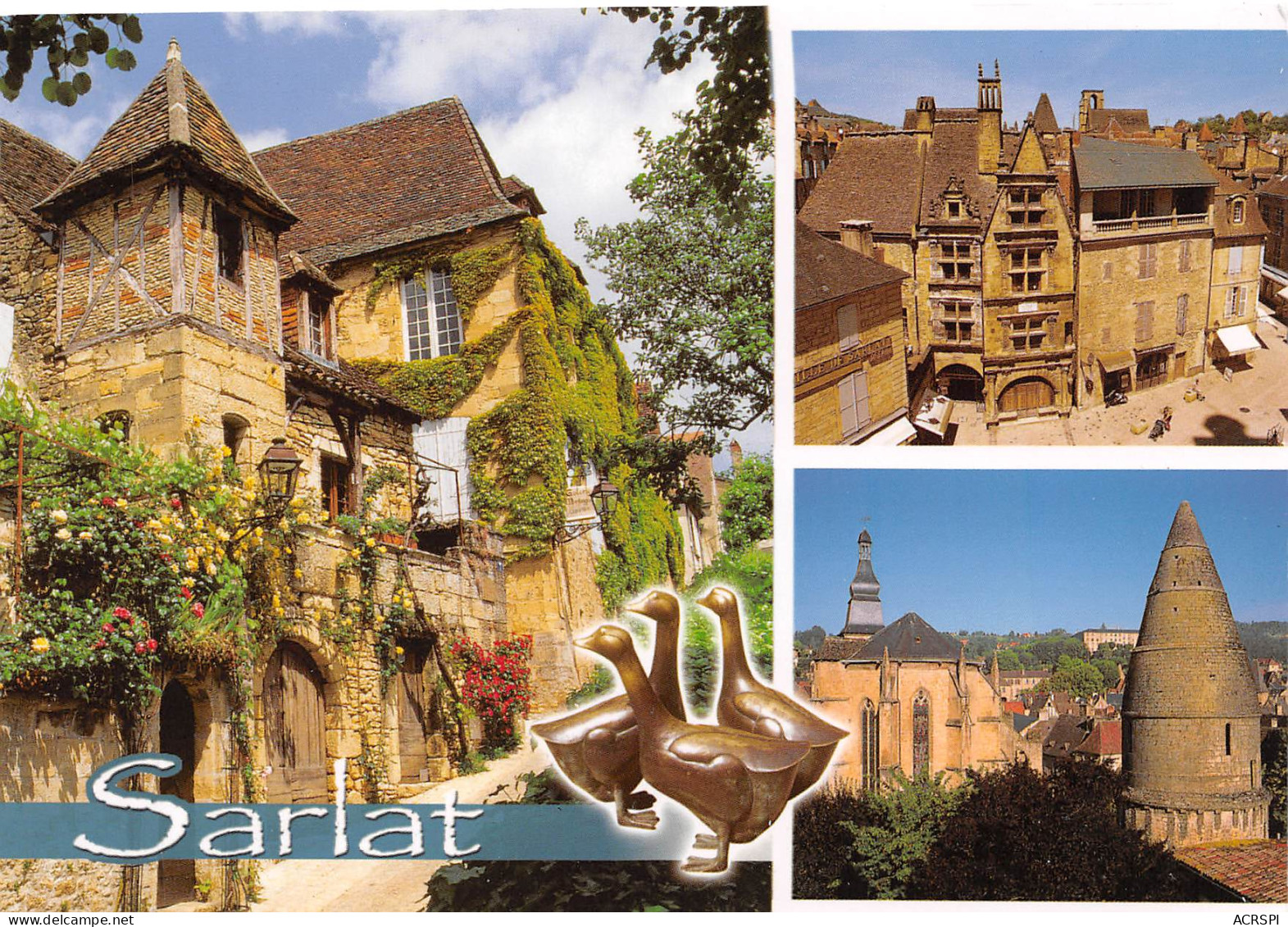 SARLAT   La Cite En Trois Vues    25  (scan Recto Verso)MG2828 - Sarlat La Caneda