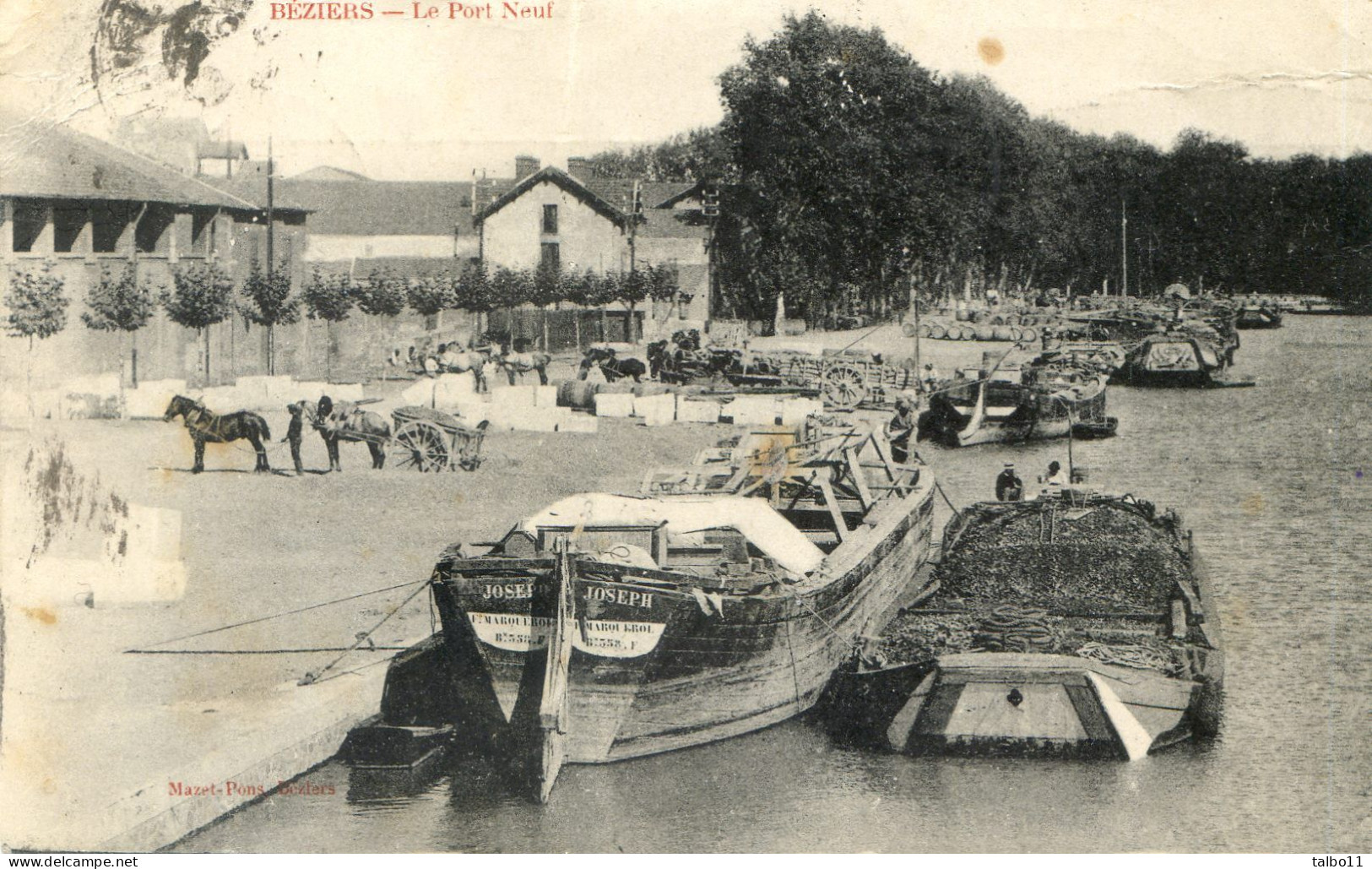 34 - Béziers - Le Port Neuf - Péniches - Beziers