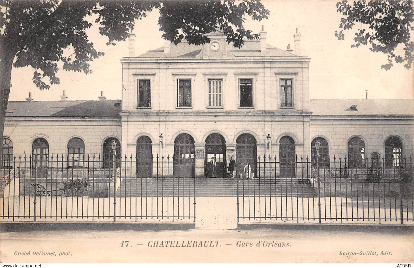 CHATELLERAULT  La Gare D'Orléans  24 (scan Recto Verso)MG2828UND - Chatellerault