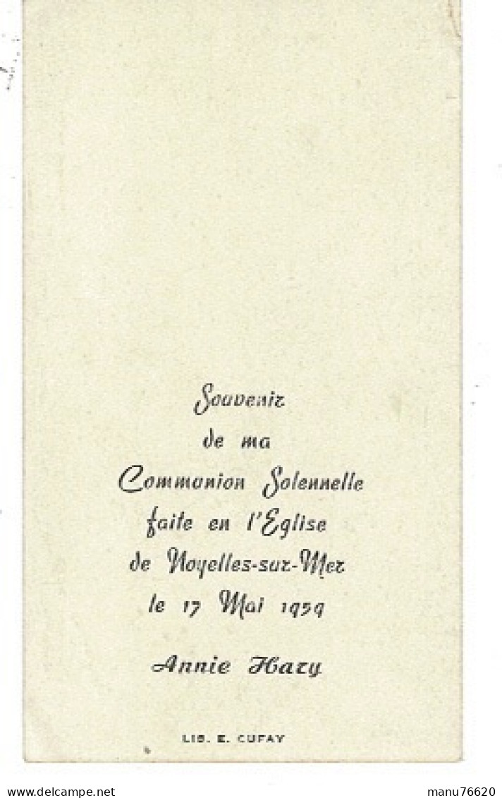 IMAGE RELIGIEUSE - CANIVET : Annie H...? Noyelles Sur Mer - Somme - France . - Religion & Esotericism