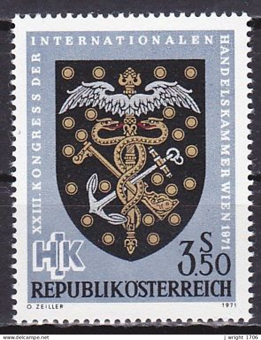 Austria, 1971, International Chamber Of Commerce Cong, 3.50s, MNH - Ungebraucht