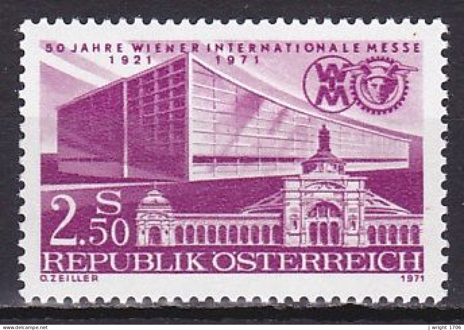 Austria, 1971, International Vienna Fair, 2.50s, MNH - Unused Stamps