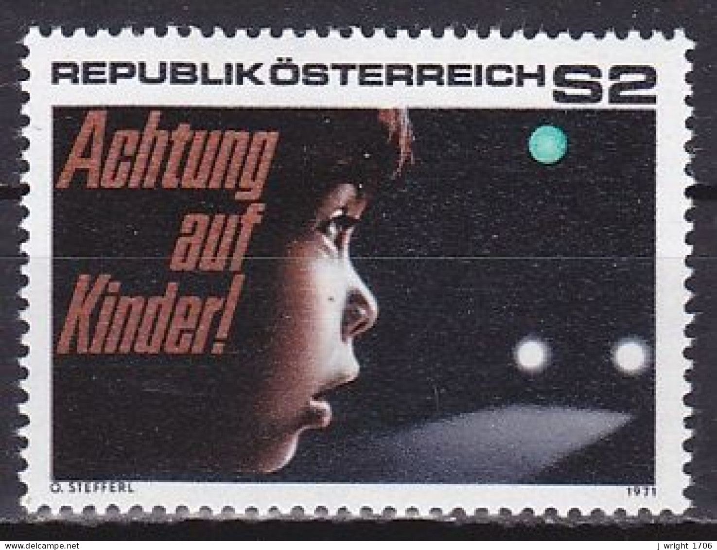 Austria, 1971, Road Safety, 2s, MNH - Unused Stamps