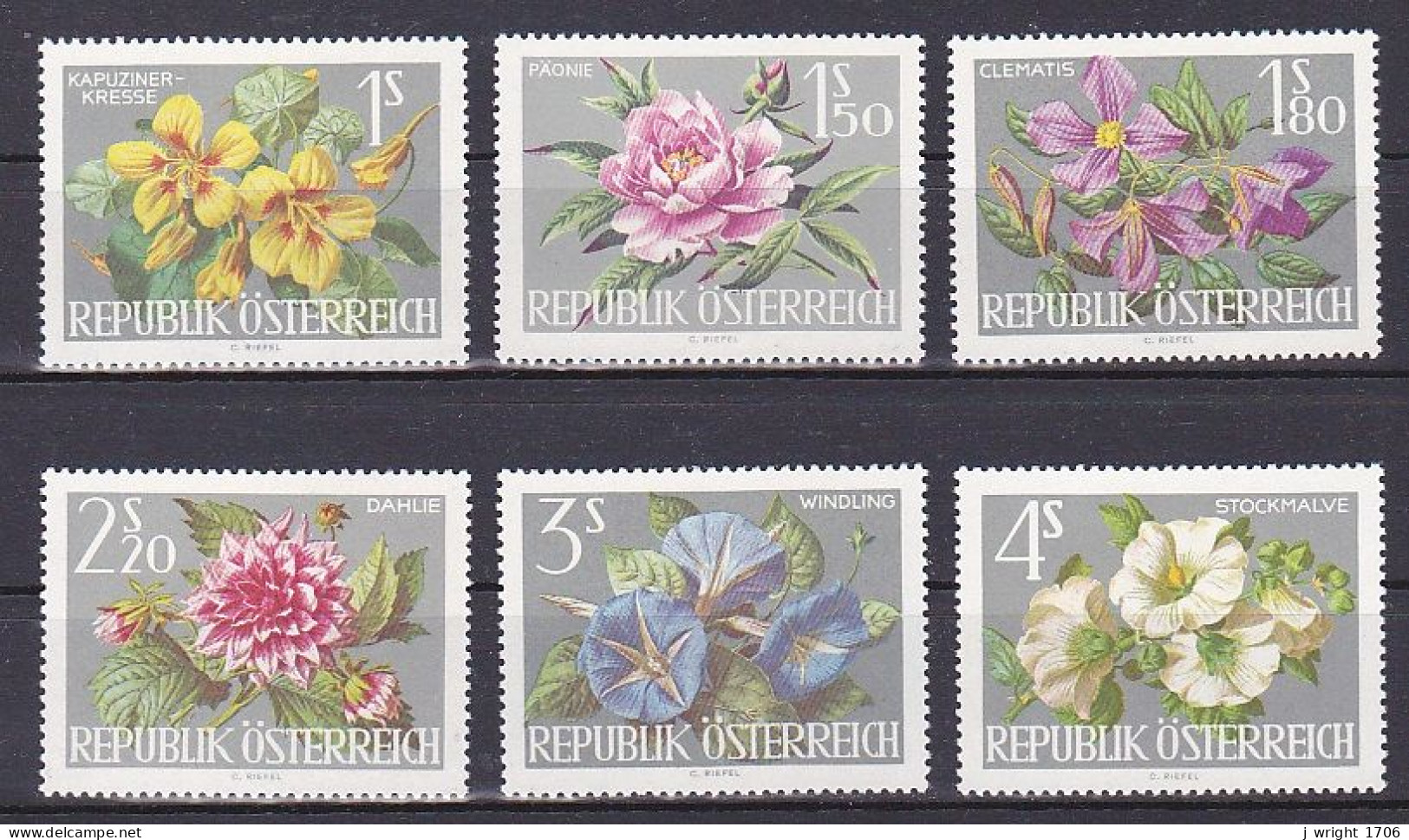 Austria, 1964, International Garden Show, Set, MNH - Unused Stamps